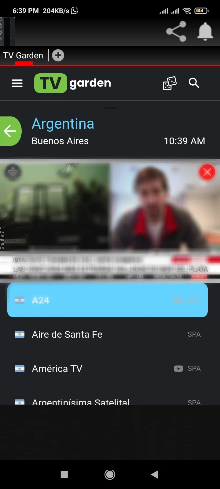 Screenshot Of TV Garden Live Android