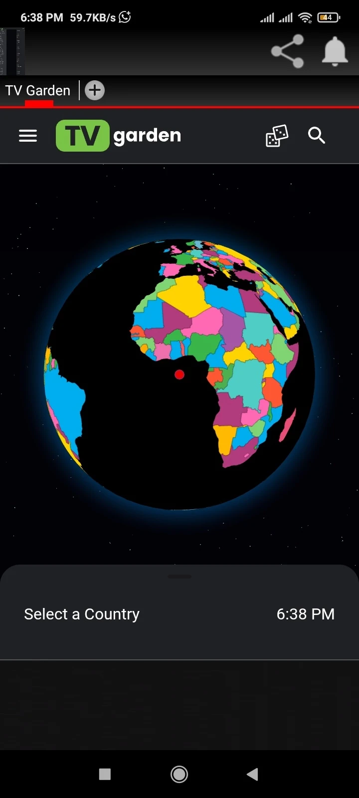 Screenshot Of TV Garden Live Apk